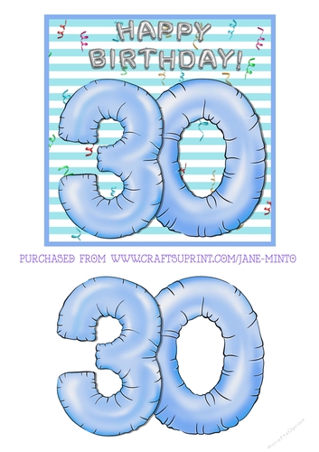 BALLOONS AGE 30