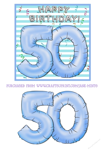 BALLOONS AGE 50