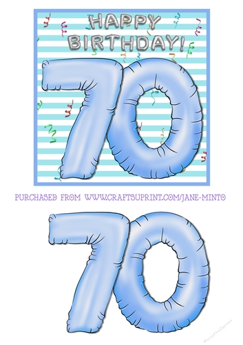BALLOONS AGE 70
