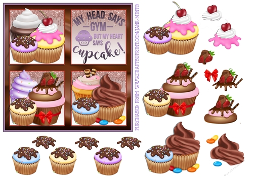 EAT CUPCAKES INSTEAD! 6x6