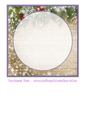 INSERT TO MATCH PURPLE BAUBLES CARD