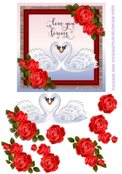LOVE YOU FOREVER SWANS