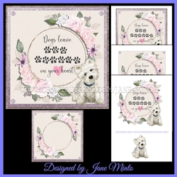 WESTIE - PAW PRINTS