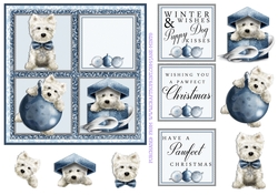 CHRISTMAS WESTIE 6X6