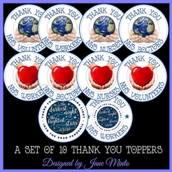 THANK YOU TOPPERS ROUND PNG - NHS - set 1