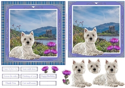 WESTIE WISHES 6x6