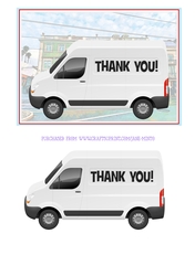 THANK YOU WHITE VAN