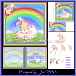RAINBOW BUNNY 6x6