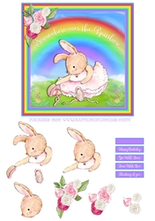 RAINBOW BUNNY 6x6