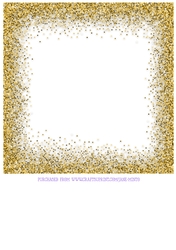GLITTER BORDER GOLD