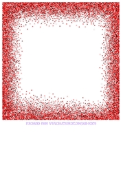 GLITTER BORDER RED