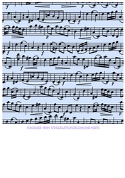 MUSIC PAPER PALE BLUE