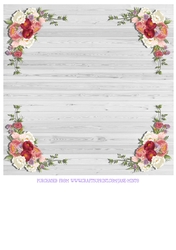 FLOWERS ON WOOD