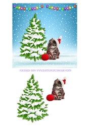 CHRISTMAS KITTEN