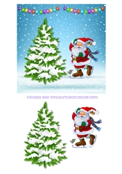 SKATING SANTA