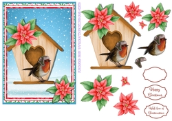 CHRISTMAS ROBIN 5X7