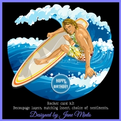 SURFS UP ROCKER CARD