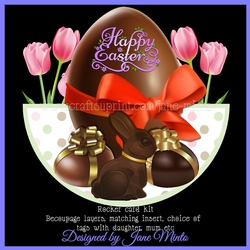 EASTER CHOCOLATE ROCKER CARD