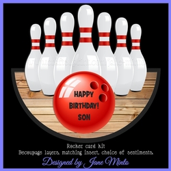TENPIN BOWLING ROCKER CARD