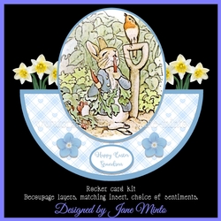 PETER RABBIT ROCKER CARD