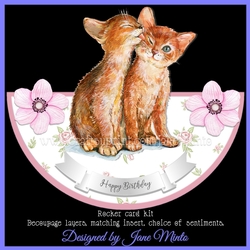 CUTE KITTENS ROCKER CARD