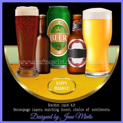 BEERS ROCKER CARD