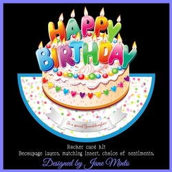 BIRTHDAY CAKE ROCKER CARD