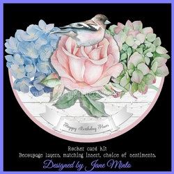 IN THE FLOWERS ROCKER CARD