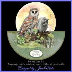 NIGHT OWLS ROCKER CARD