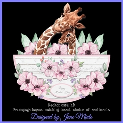 GIRAFFES ROCKER CARD