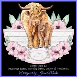 HIGHLAND COWS ROCKER CARD