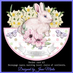 EASTER BUNNY ROCKER CARD