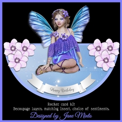 FLOWER FAIRY ROCKER CARD