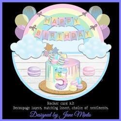 RAINBOW CAKE ROCKER CARD