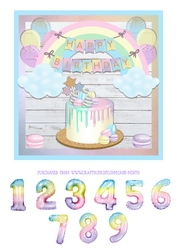 RAINBOW CAKE quick card