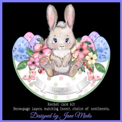 BUNNY EGGS ROCKER CARD