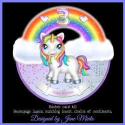 UNICORN ROCKER CARD