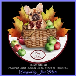 AUTUMN APPLES ROCKER CARD