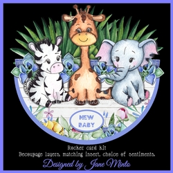 JUNGLE BABIES ROCKER CARD
