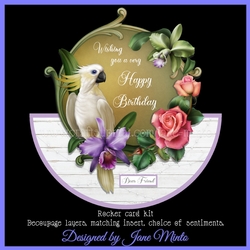 COCKATOO ROCKER CARD