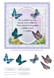 SYMPATHY BUTTERFLIES quick card