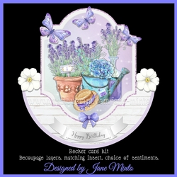 LOVELY LAVENDER rocker card