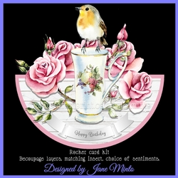ROBIN & ROSES rocker card