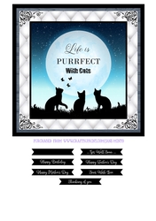 PURRFECT WITH CATS quick card