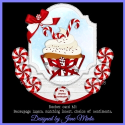 PEPPERMINT CANDY CHRISTMAS rocker card