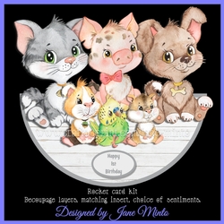CRAZY ABOUT PETS! rocker card