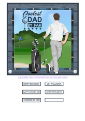 GOLF DAD quick card