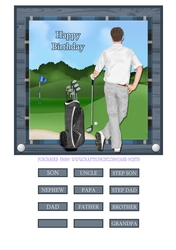 GOLFER birthday