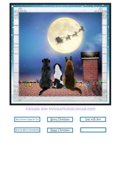 CHRISTMAS EVE DOGS quick card