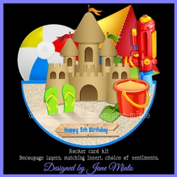 SUMMER FUN rocker card